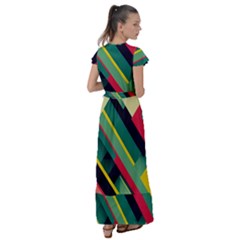 Flutter Sleeve Maxi Dress 