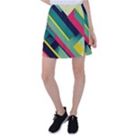 Abstract Geometric Design Pattern Tennis Skirt