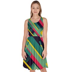 Knee Length Skater Dress With Pockets 
