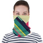 Abstract Geometric Design Pattern Face Seamless Bandana (Adult)
