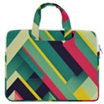 Abstract Geometric Design Pattern MacBook Pro 13  Double Pocket Laptop Bag