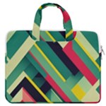 Abstract Geometric Design Pattern MacBook Pro 16  Double Pocket Laptop Bag 