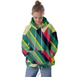 Abstract Geometric Design Pattern Kids  Oversized Hoodie