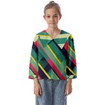 Abstract Geometric Design Pattern Kids  Sailor Shirt