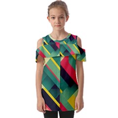 Fold Over Open Sleeve Top 