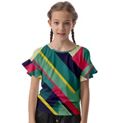 Kids  Cut Out Flutter Sleeves 