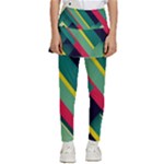 Abstract Geometric Design Pattern Kids  Skirted Pants