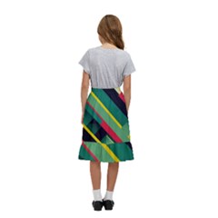 Kids  Ruffle Flared Wrap Midi Skirt 