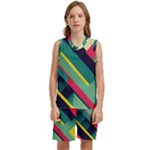 Abstract Geometric Design Pattern Kids  Basketball Mesh Set