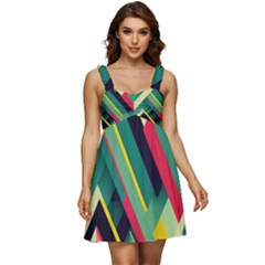 Ruffle Strap Babydoll Chiffon Dress 