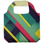 Abstract Geometric Design Pattern Foldable Grocery Recycle Bag