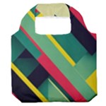 Abstract Geometric Design Pattern Premium Foldable Grocery Recycle Bag