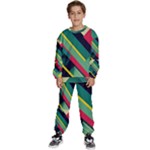 Abstract Geometric Design Pattern Kids  Sweatshirt set