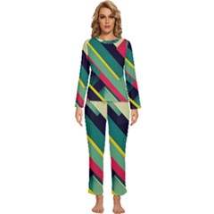 Womens  Long Sleeve Lightweight Pajamas Set 
