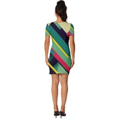 Fitted Knot Split End Bodycon Dress 