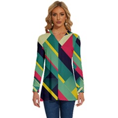 Long Sleeve Drawstring Hooded Top 