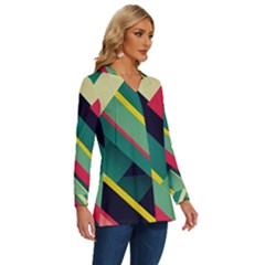 Long Sleeve Drawstring Hooded Top 