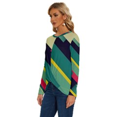 Long Sleeve Crew Neck Pullover Top 