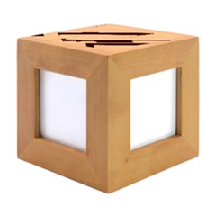 Wood Photo Frame Cube 