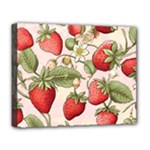 Strawberry Fruit Deluxe Canvas 20  x 16  (Stretched)
