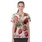 Strawberry Fruit Women s Sport Mesh T-Shirt
