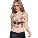 Strawberry Fruit Racer Back Crop Top