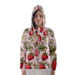 Strawberry Fruit Women s Hooded Windbreaker