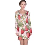 Strawberry Fruit Long Sleeve Nightdress