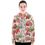 Strawberry Fruit Women s Zipper Hoodie