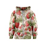Strawberry Fruit Kids  Zipper Hoodie