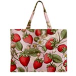 Strawberry Fruit Zipper Mini Tote Bag