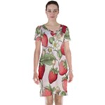 Strawberry Fruit Short Sleeve Nightdress