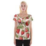 Strawberry Fruit Cap Sleeve Top