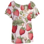 Strawberry Fruit Women s Oversized T-Shirt