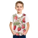 Strawberry Fruit Kids  Basketball Tank Top