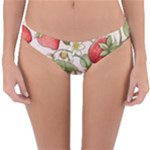 Strawberry Fruit Reversible Hipster Bikini Bottoms