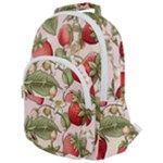 Strawberry Fruit Rounded Multi Pocket Backpack