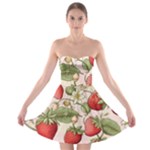 Strawberry Fruit Strapless Bra Top Dress