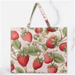 Strawberry Fruit Zipper Large Tote Bag