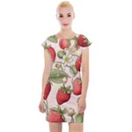 Strawberry Fruit Cap Sleeve Bodycon Dress