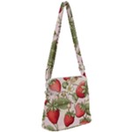 Strawberry Fruit Zipper Messenger Bag