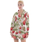Strawberry Fruit Women s Long Sleeve Casual Dress