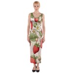 Strawberry Fruit Fitted Maxi Dress