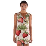 Strawberry Fruit Wrap Front Bodycon Dress