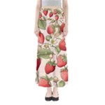 Strawberry Fruit Full Length Maxi Skirt