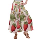 Strawberry Fruit Women s Satin Palazzo Pants