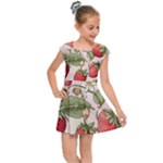 Strawberry Fruit Kids  Cap Sleeve Dress