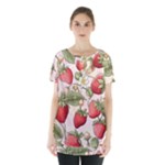Strawberry Fruit Skirt Hem Sports Top