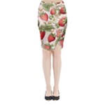 Strawberry Fruit Midi Wrap Pencil Skirt