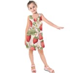 Strawberry Fruit Kids  Sleeveless Dress